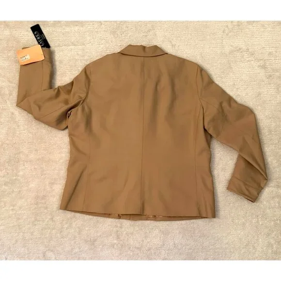 Lauren Ralph Lauren Woman Beige Lightweight Button Front Jacket Size 1X - Picture 6 of 12